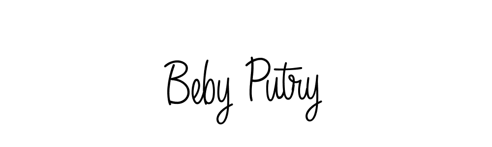 Make a beautiful signature design for name Beby Putry. With this signature (Angelique-Rose-font-FFP) style, you can create a handwritten signature for free. Beby Putry signature style 5 images and pictures png