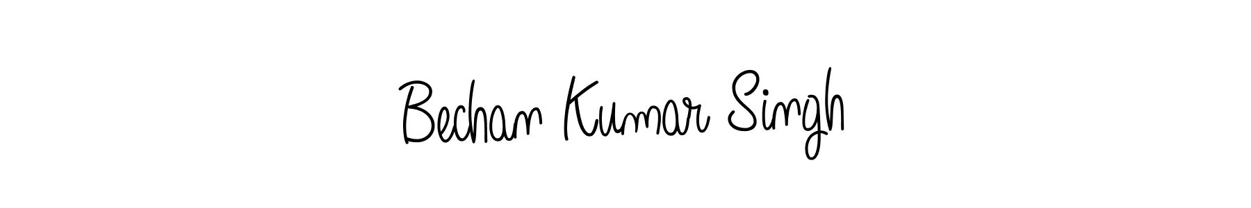 if you are searching for the best signature style for your name Bechan Kumar Singh. so please give up your signature search. here we have designed multiple signature styles  using Angelique-Rose-font-FFP. Bechan Kumar Singh signature style 5 images and pictures png