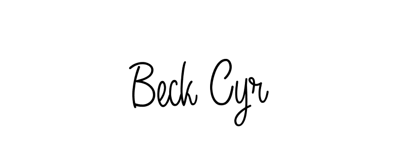 How to Draw Beck Cyr signature style? Angelique-Rose-font-FFP is a latest design signature styles for name Beck Cyr. Beck Cyr signature style 5 images and pictures png