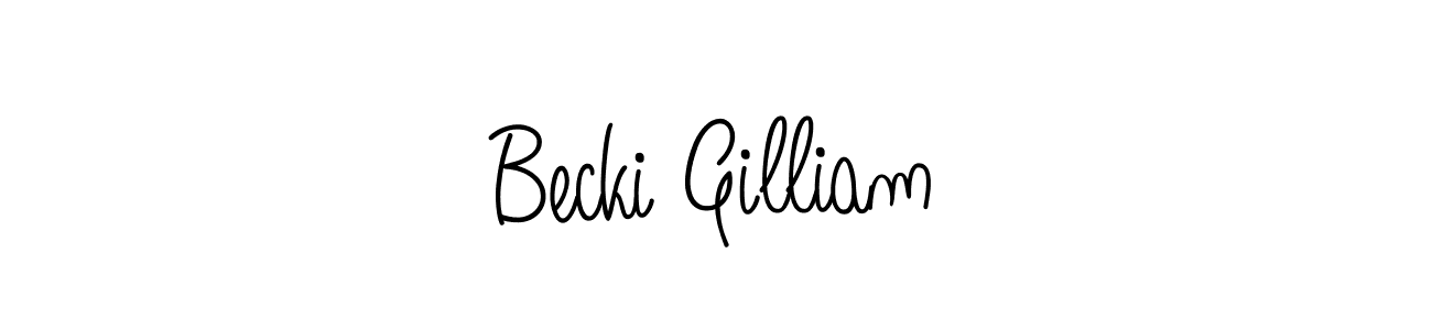 Similarly Angelique-Rose-font-FFP is the best handwritten signature design. Signature creator online .You can use it as an online autograph creator for name Becki Gilliam. Becki Gilliam signature style 5 images and pictures png