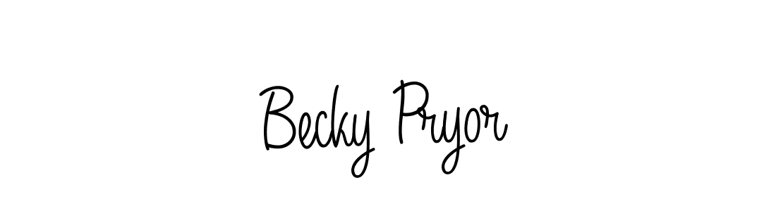 Best and Professional Signature Style for Becky Pryor. Angelique-Rose-font-FFP Best Signature Style Collection. Becky Pryor signature style 5 images and pictures png