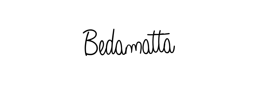 How to make Bedamatta signature? Angelique-Rose-font-FFP is a professional autograph style. Create handwritten signature for Bedamatta name. Bedamatta signature style 5 images and pictures png