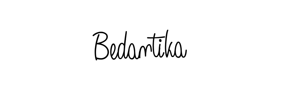 How to make Bedantika signature? Angelique-Rose-font-FFP is a professional autograph style. Create handwritten signature for Bedantika name. Bedantika signature style 5 images and pictures png