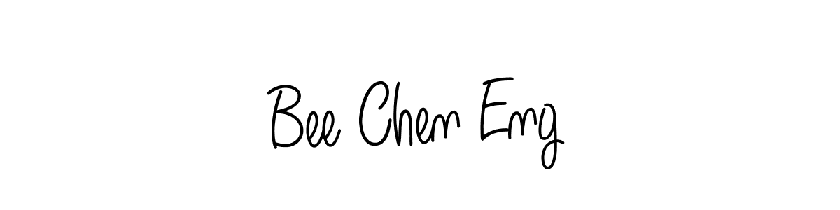 How to Draw Bee Chen Eng signature style? Angelique-Rose-font-FFP is a latest design signature styles for name Bee Chen Eng. Bee Chen Eng signature style 5 images and pictures png