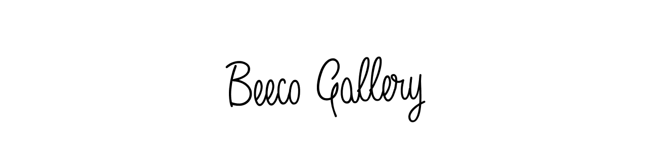 Beeco Gallery stylish signature style. Best Handwritten Sign (Angelique-Rose-font-FFP) for my name. Handwritten Signature Collection Ideas for my name Beeco Gallery. Beeco Gallery signature style 5 images and pictures png