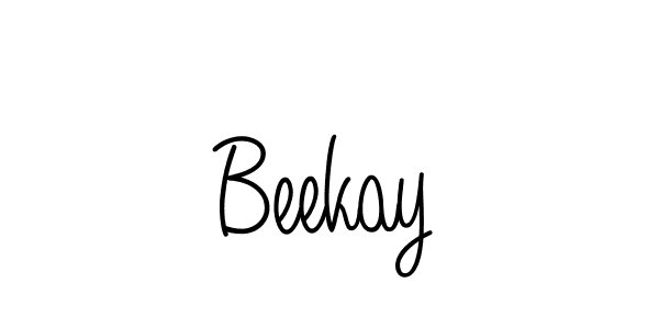 How to make Beekay name signature. Use Angelique-Rose-font-FFP style for creating short signs online. This is the latest handwritten sign. Beekay signature style 5 images and pictures png