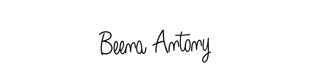 How to make Beena Antony signature? Angelique-Rose-font-FFP is a professional autograph style. Create handwritten signature for Beena Antony name. Beena Antony signature style 5 images and pictures png