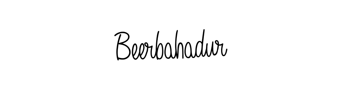 You should practise on your own different ways (Angelique-Rose-font-FFP) to write your name (Beerbahadur) in signature. don't let someone else do it for you. Beerbahadur signature style 5 images and pictures png