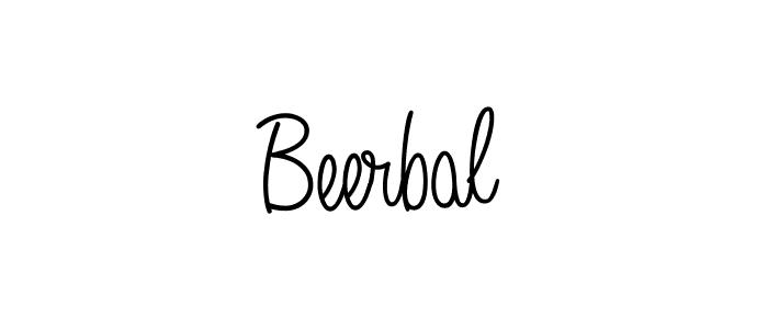 You should practise on your own different ways (Angelique-Rose-font-FFP) to write your name (Beerbal) in signature. don't let someone else do it for you. Beerbal signature style 5 images and pictures png