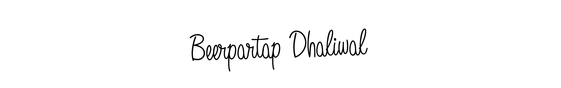 You should practise on your own different ways (Angelique-Rose-font-FFP) to write your name (Beerpartap Dhaliwal) in signature. don't let someone else do it for you. Beerpartap Dhaliwal signature style 5 images and pictures png