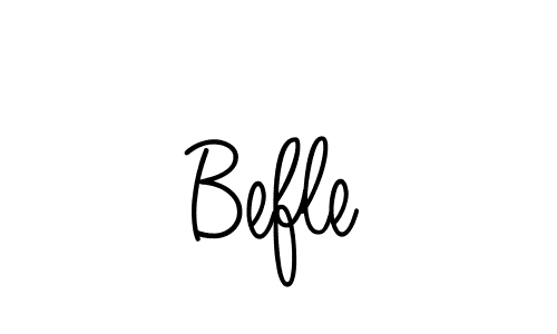 Make a beautiful signature design for name Befle. With this signature (Angelique-Rose-font-FFP) style, you can create a handwritten signature for free. Befle signature style 5 images and pictures png