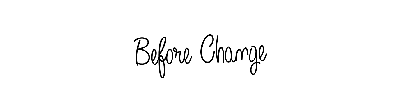 Before Change stylish signature style. Best Handwritten Sign (Angelique-Rose-font-FFP) for my name. Handwritten Signature Collection Ideas for my name Before Change. Before Change signature style 5 images and pictures png