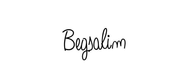 Begsalim stylish signature style. Best Handwritten Sign (Angelique-Rose-font-FFP) for my name. Handwritten Signature Collection Ideas for my name Begsalim. Begsalim signature style 5 images and pictures png