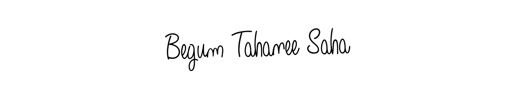 How to make Begum Tahanee Saha signature? Angelique-Rose-font-FFP is a professional autograph style. Create handwritten signature for Begum Tahanee Saha name. Begum Tahanee Saha signature style 5 images and pictures png