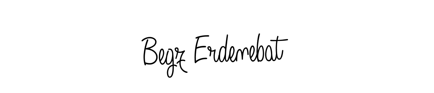 You should practise on your own different ways (Angelique-Rose-font-FFP) to write your name (Begz Erdenebat) in signature. don't let someone else do it for you. Begz Erdenebat signature style 5 images and pictures png