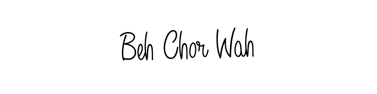 Once you've used our free online signature maker to create your best signature Angelique-Rose-font-FFP style, it's time to enjoy all of the benefits that Beh Chor Wah name signing documents. Beh Chor Wah signature style 5 images and pictures png