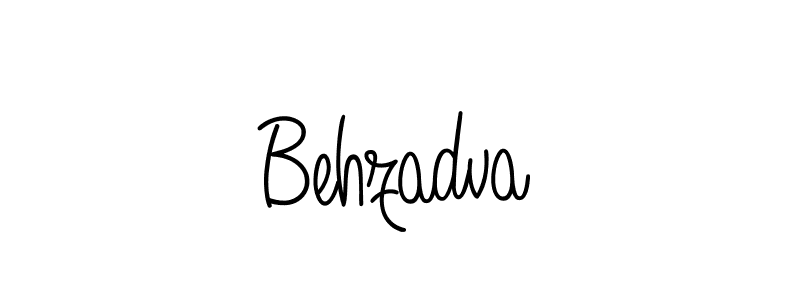 Use a signature maker to create a handwritten signature online. With this signature software, you can design (Angelique-Rose-font-FFP) your own signature for name Behzadva. Behzadva signature style 5 images and pictures png