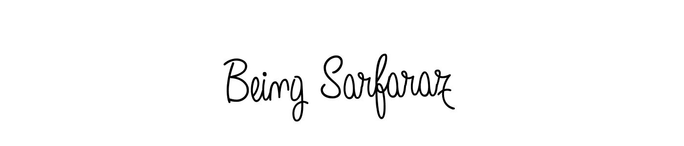 Create a beautiful signature design for name Being Sarfaraz. With this signature (Angelique-Rose-font-FFP) fonts, you can make a handwritten signature for free. Being Sarfaraz signature style 5 images and pictures png