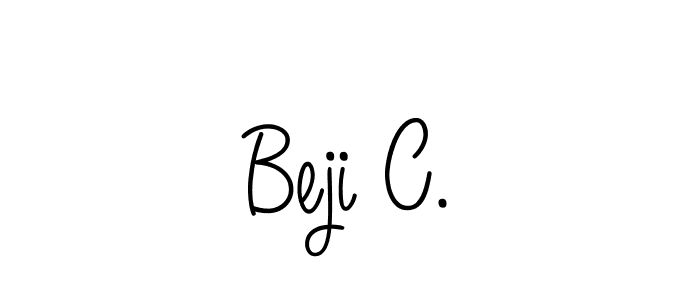 Create a beautiful signature design for name Beji C.. With this signature (Angelique-Rose-font-FFP) fonts, you can make a handwritten signature for free. Beji C. signature style 5 images and pictures png