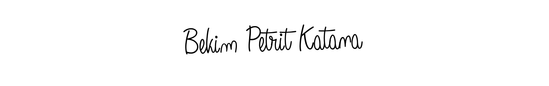 Use a signature maker to create a handwritten signature online. With this signature software, you can design (Angelique-Rose-font-FFP) your own signature for name Bekim Petrit Katana. Bekim Petrit Katana signature style 5 images and pictures png