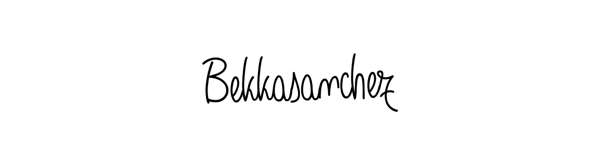 if you are searching for the best signature style for your name Bekkasanchez. so please give up your signature search. here we have designed multiple signature styles  using Angelique-Rose-font-FFP. Bekkasanchez signature style 5 images and pictures png