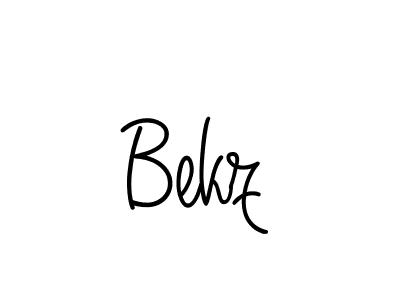 How to make Bekz name signature. Use Angelique-Rose-font-FFP style for creating short signs online. This is the latest handwritten sign. Bekz signature style 5 images and pictures png