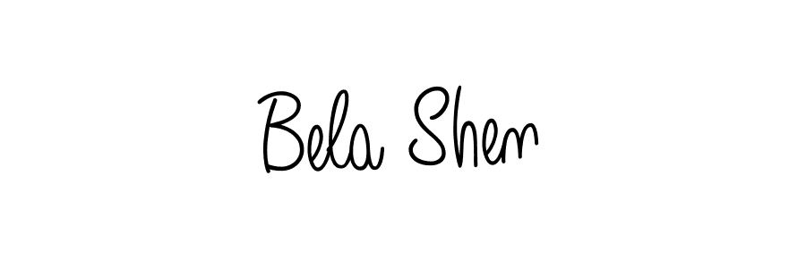 Check out images of Autograph of Bela Shen name. Actor Bela Shen Signature Style. Angelique-Rose-font-FFP is a professional sign style online. Bela Shen signature style 5 images and pictures png