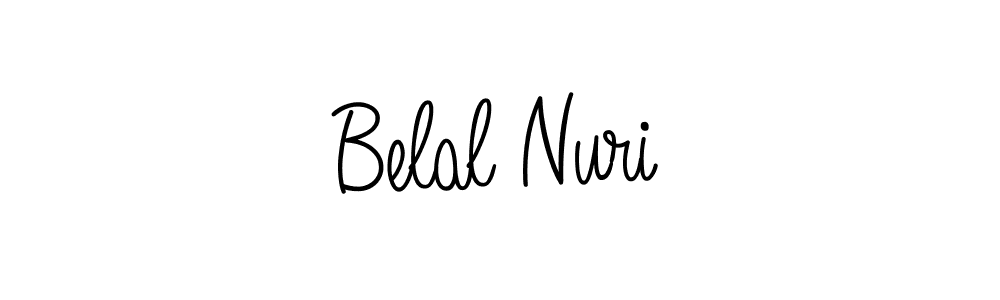 Use a signature maker to create a handwritten signature online. With this signature software, you can design (Angelique-Rose-font-FFP) your own signature for name Belal Nuri. Belal Nuri signature style 5 images and pictures png