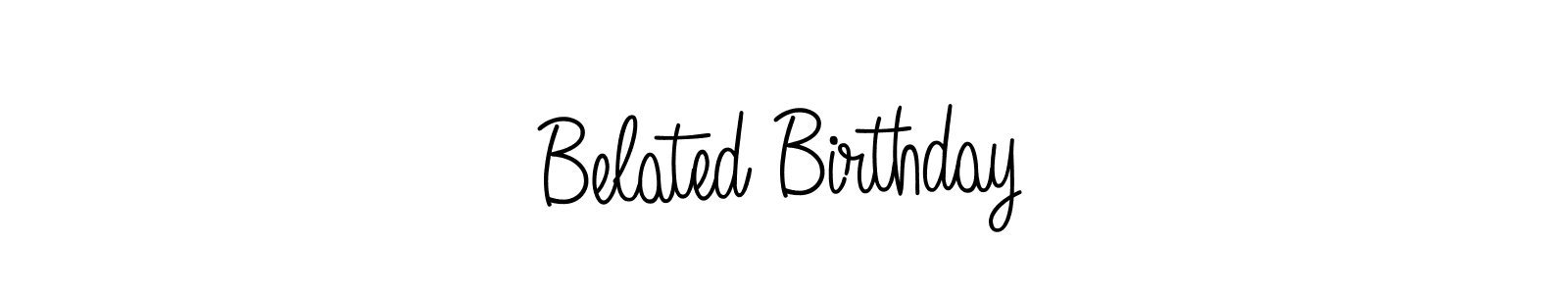 Similarly Angelique-Rose-font-FFP is the best handwritten signature design. Signature creator online .You can use it as an online autograph creator for name Belated Birthday. Belated Birthday signature style 5 images and pictures png
