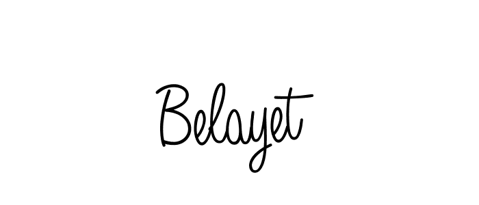 Belayet stylish signature style. Best Handwritten Sign (Angelique-Rose-font-FFP) for my name. Handwritten Signature Collection Ideas for my name Belayet. Belayet signature style 5 images and pictures png