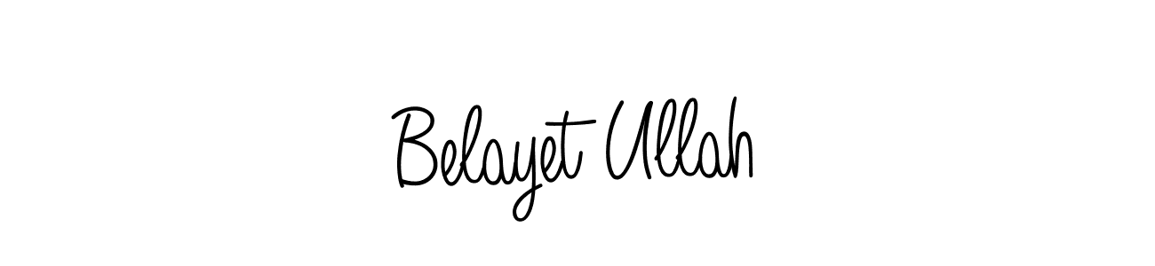 You should practise on your own different ways (Angelique-Rose-font-FFP) to write your name (Belayet Ullah) in signature. don't let someone else do it for you. Belayet Ullah signature style 5 images and pictures png