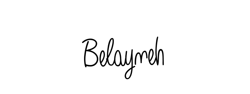 Also we have Belayneh name is the best signature style. Create professional handwritten signature collection using Angelique-Rose-font-FFP autograph style. Belayneh signature style 5 images and pictures png