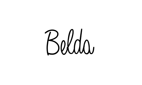 Belda stylish signature style. Best Handwritten Sign (Angelique-Rose-font-FFP) for my name. Handwritten Signature Collection Ideas for my name Belda. Belda signature style 5 images and pictures png
