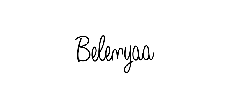 Create a beautiful signature design for name Belenyaa. With this signature (Angelique-Rose-font-FFP) fonts, you can make a handwritten signature for free. Belenyaa signature style 5 images and pictures png