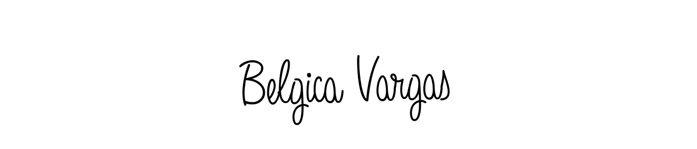 Belgica Vargas stylish signature style. Best Handwritten Sign (Angelique-Rose-font-FFP) for my name. Handwritten Signature Collection Ideas for my name Belgica Vargas. Belgica Vargas signature style 5 images and pictures png