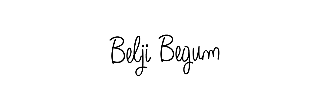 You should practise on your own different ways (Angelique-Rose-font-FFP) to write your name (Belji Begum) in signature. don't let someone else do it for you. Belji Begum signature style 5 images and pictures png