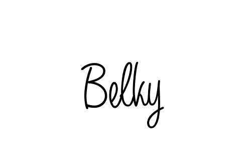 Create a beautiful signature design for name Belky. With this signature (Angelique-Rose-font-FFP) fonts, you can make a handwritten signature for free. Belky signature style 5 images and pictures png