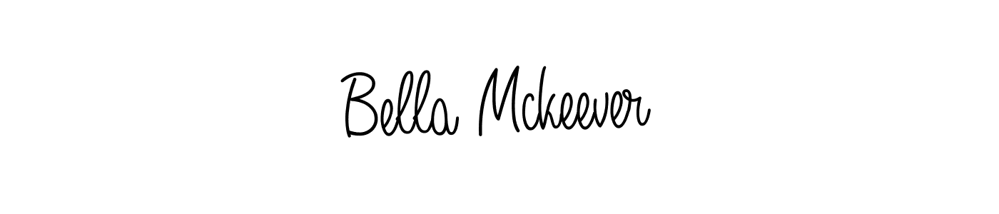 You should practise on your own different ways (Angelique-Rose-font-FFP) to write your name (Bella Mckeever) in signature. don't let someone else do it for you. Bella Mckeever signature style 5 images and pictures png