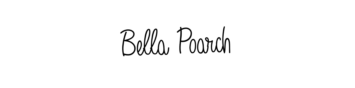 Design your own signature with our free online signature maker. With this signature software, you can create a handwritten (Angelique-Rose-font-FFP) signature for name Bella Poarch. Bella Poarch signature style 5 images and pictures png