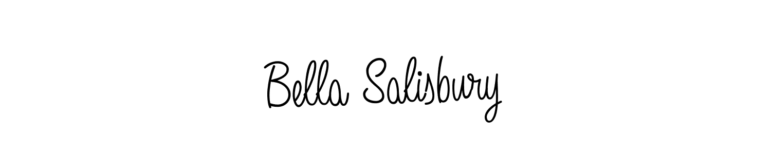 Design your own signature with our free online signature maker. With this signature software, you can create a handwritten (Angelique-Rose-font-FFP) signature for name Bella Salisbury. Bella Salisbury signature style 5 images and pictures png