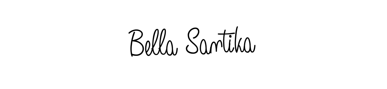 Check out images of Autograph of Bella Santika name. Actor Bella Santika Signature Style. Angelique-Rose-font-FFP is a professional sign style online. Bella Santika signature style 5 images and pictures png