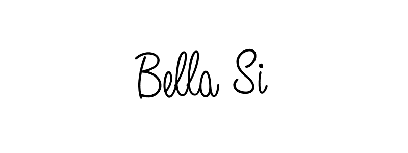 You should practise on your own different ways (Angelique-Rose-font-FFP) to write your name (Bella Si) in signature. don't let someone else do it for you. Bella Si signature style 5 images and pictures png
