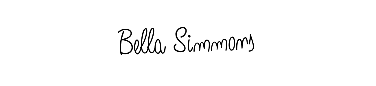 Use a signature maker to create a handwritten signature online. With this signature software, you can design (Angelique-Rose-font-FFP) your own signature for name Bella Simmons. Bella Simmons signature style 5 images and pictures png
