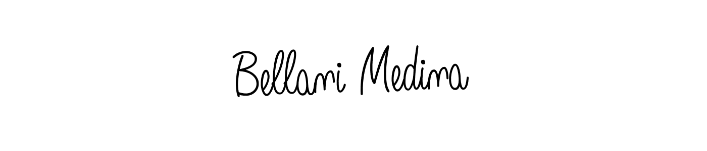 Design your own signature with our free online signature maker. With this signature software, you can create a handwritten (Angelique-Rose-font-FFP) signature for name Bellani Medina. Bellani Medina signature style 5 images and pictures png