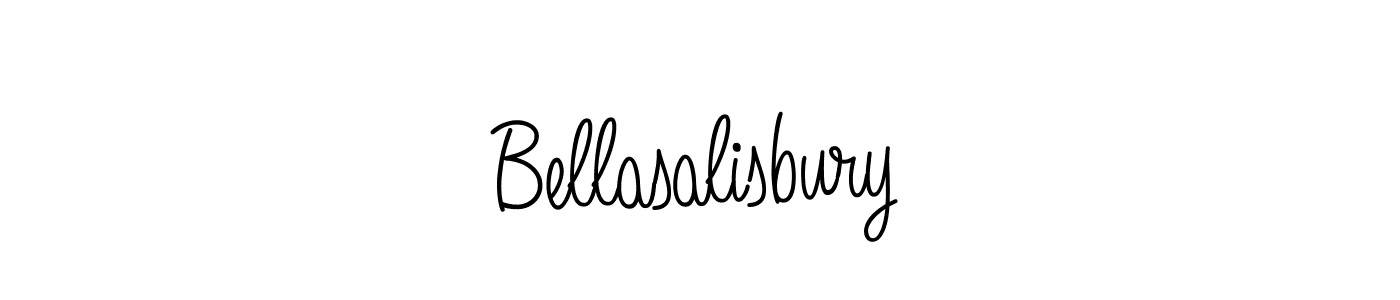 The best way (Angelique-Rose-font-FFP) to make a short signature is to pick only two or three words in your name. The name Bellasalisbury include a total of six letters. For converting this name. Bellasalisbury signature style 5 images and pictures png