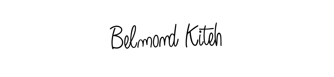 Design your own signature with our free online signature maker. With this signature software, you can create a handwritten (Angelique-Rose-font-FFP) signature for name Belmond Kiteh. Belmond Kiteh signature style 5 images and pictures png