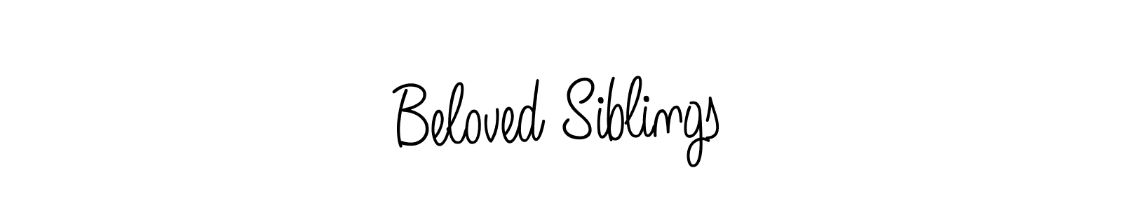 Also we have Beloved Siblings name is the best signature style. Create professional handwritten signature collection using Angelique-Rose-font-FFP autograph style. Beloved Siblings signature style 5 images and pictures png