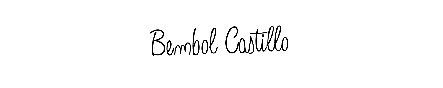 Design your own signature with our free online signature maker. With this signature software, you can create a handwritten (Angelique-Rose-font-FFP) signature for name Bembol Castillo. Bembol Castillo signature style 5 images and pictures png