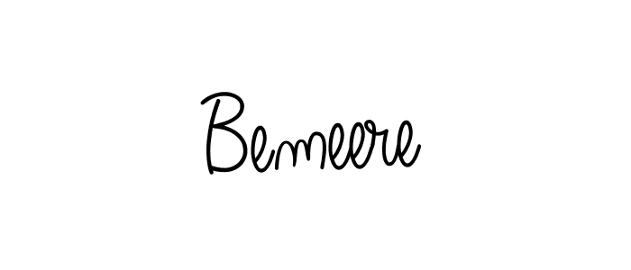 How to make Bemeere signature? Angelique-Rose-font-FFP is a professional autograph style. Create handwritten signature for Bemeere name. Bemeere signature style 5 images and pictures png