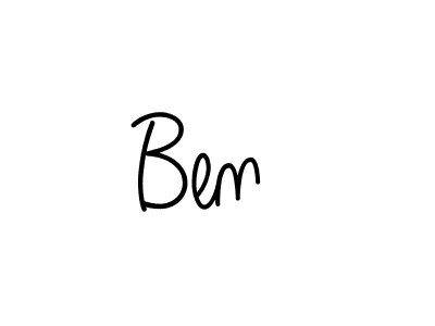 You should practise on your own different ways (Angelique-Rose-font-FFP) to write your name (Ben ) in signature. don't let someone else do it for you. Ben  signature style 5 images and pictures png